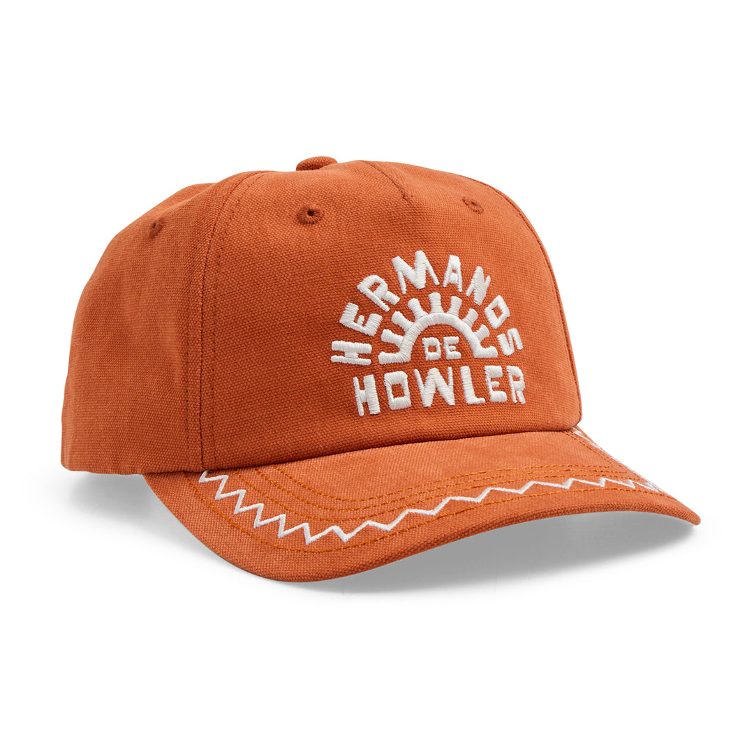 Howler Brothers Standard Hats, Hermanos Script : Pumpkin, front view