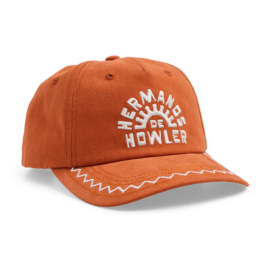 Howler Brothers Standard Hats, Hermanos Script : Pumpkin, front view