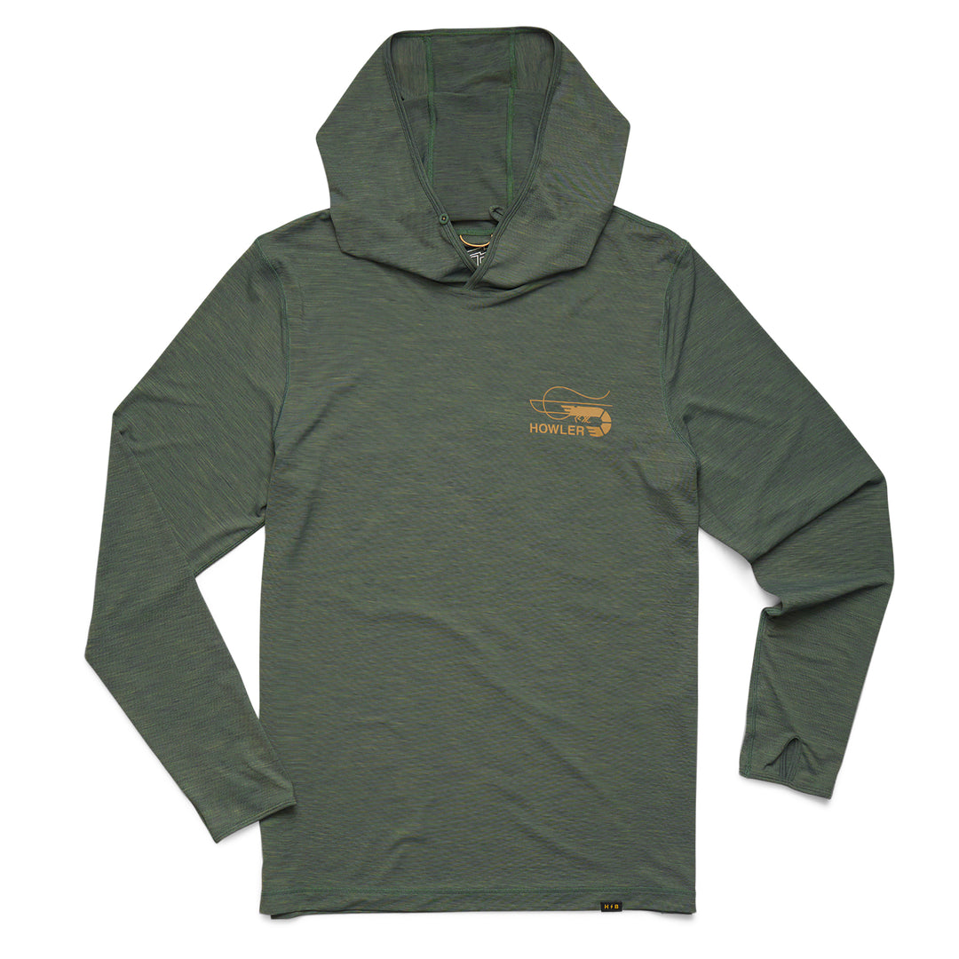 Howler Brothers HB Tech Hoodie, Fatigue, front view