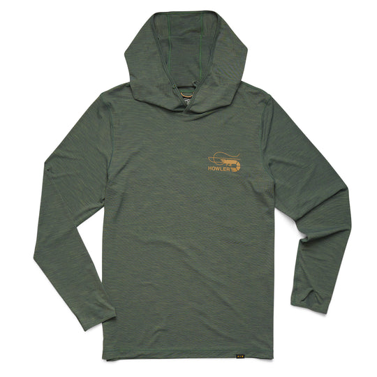 Howler Brothers HB Tech Hoodie, Fatigue, front view