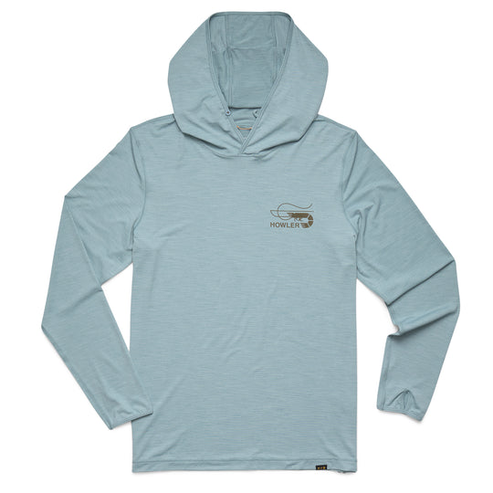 Howler Brothers HB Tech Hoodie, Pool Blue, front view