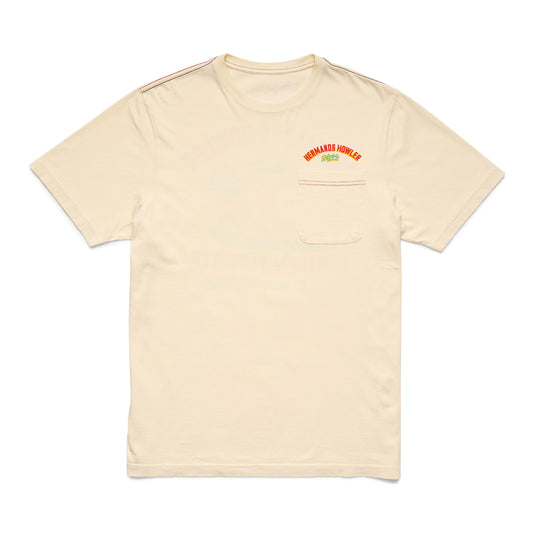 Howler Brothers Cotton Pocket T-Shirt, Fruteria Flotante: Natural, front view
