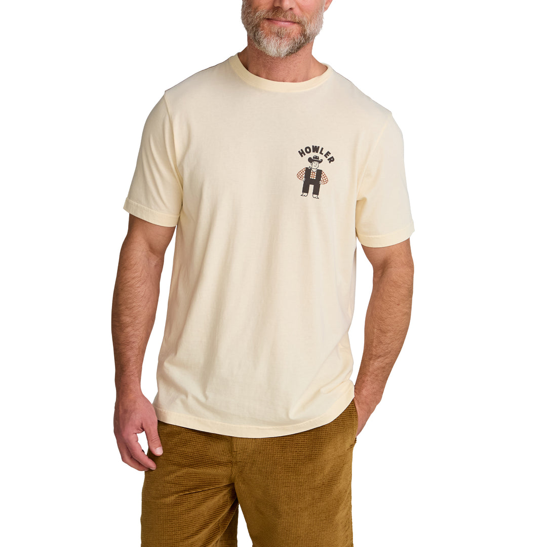 Howler Brothers Cotton T-Shirt, Howler Western Wear : Natural, front view
