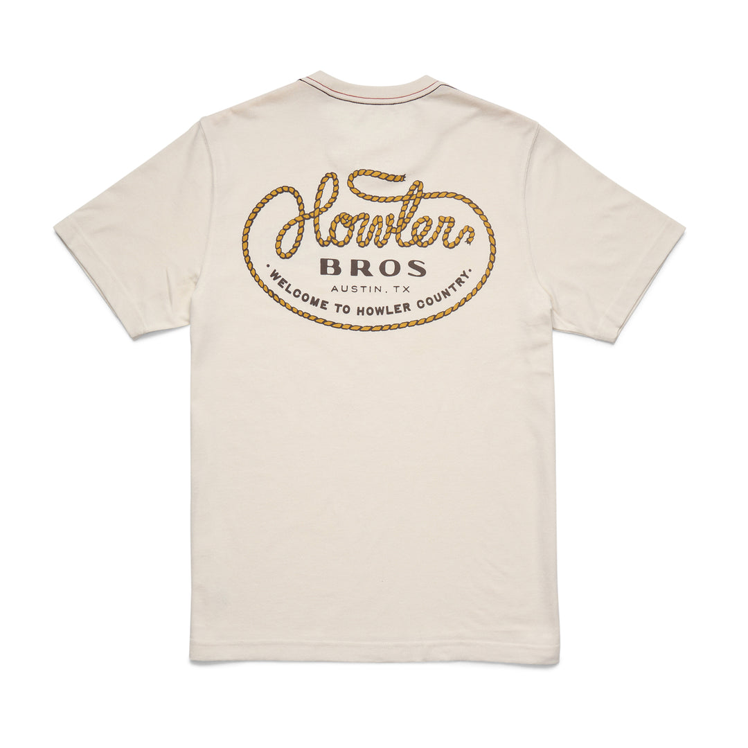 Howler Brothers Blended T-Shirt, Howler Lasso : Natural, back view