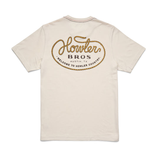 Howler Brothers Blended T-Shirt, Howler Lasso : Natural, back view