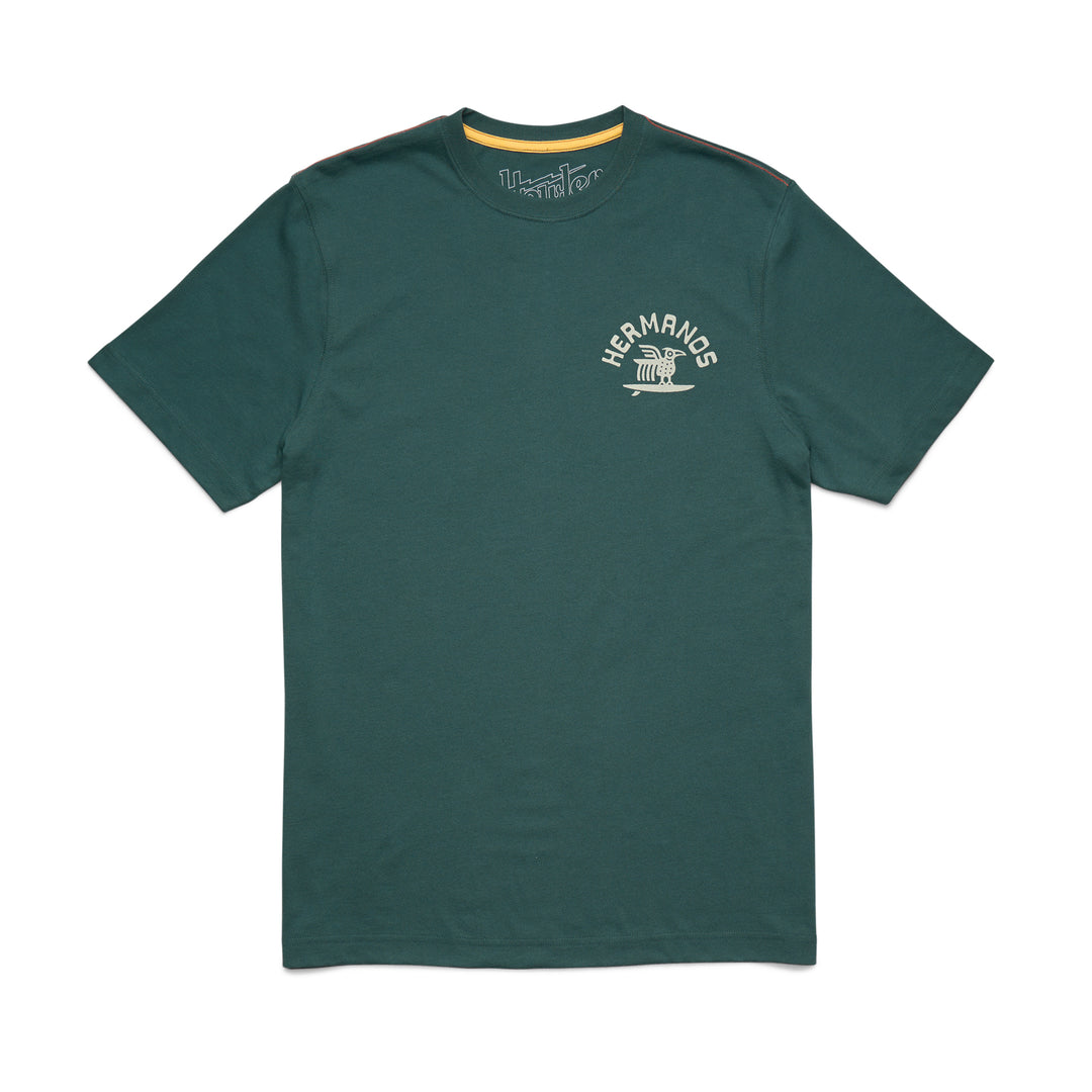 Howler Brothers Blended T-Shirt, Surfbird : Fern Green, front view