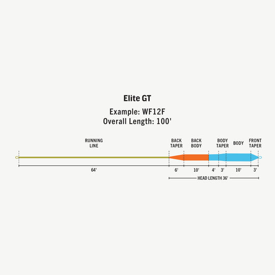 RIO Products Elite GT Fly Line, Taper