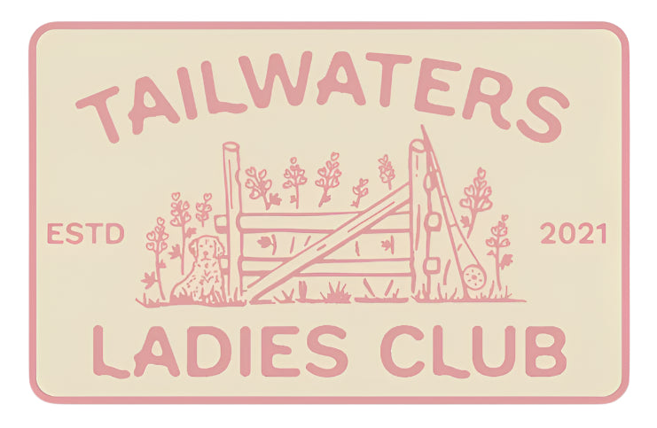 Tailwaters Fly Fishing Ladies Club Open Range Sticker