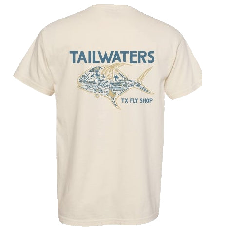 Tailwaters Fly Fishing Worldwide Permit T-Shirt, view 4