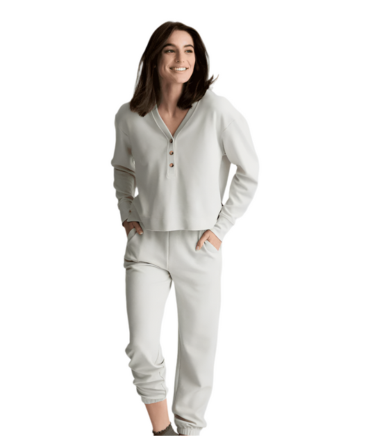 Free Fly Women's Waffle Long Sleeve Henley, view 2