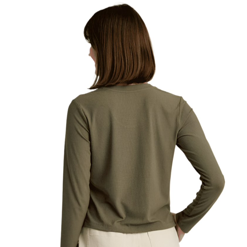 Free Fly Women's Ribbed Bamboo Long Sleeve, view 2