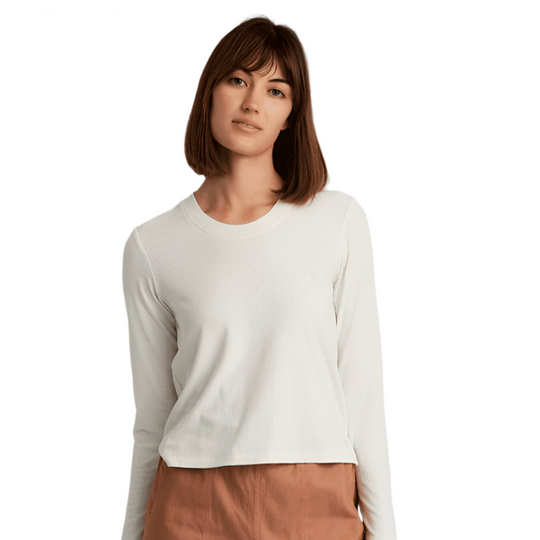 Free Fly Women's Ribbed Bamboo Long Sleeve, view 4