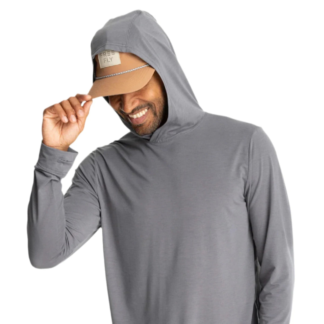Free Fly Men's Elevate Lightweight Hoodie, Smoke