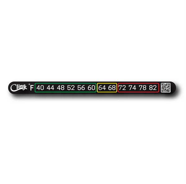 Cling Temperature Tape, Fahrenheit