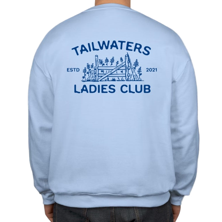 Tailwaters Fly Fishing Tailwaters Ladies Club Fence Crewneck Sweatshirt