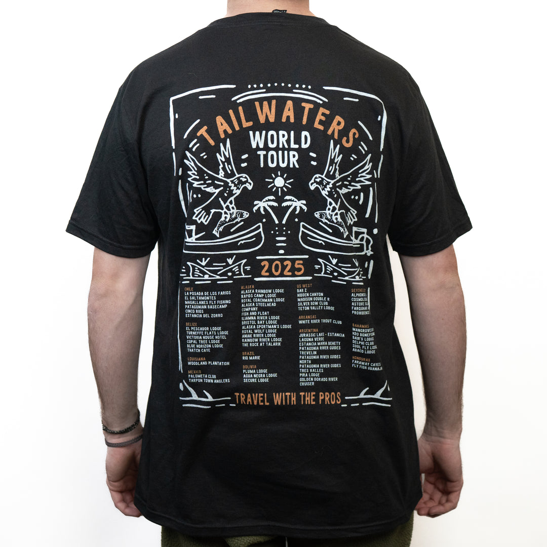 Tailwaters Fly Fishing World Tour SS Shirt, view 4