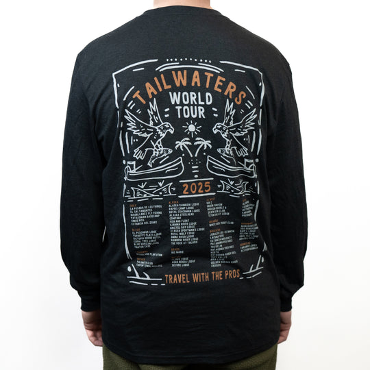 Tailwaters Fly Fishing World Tour LS Shirt, view 2