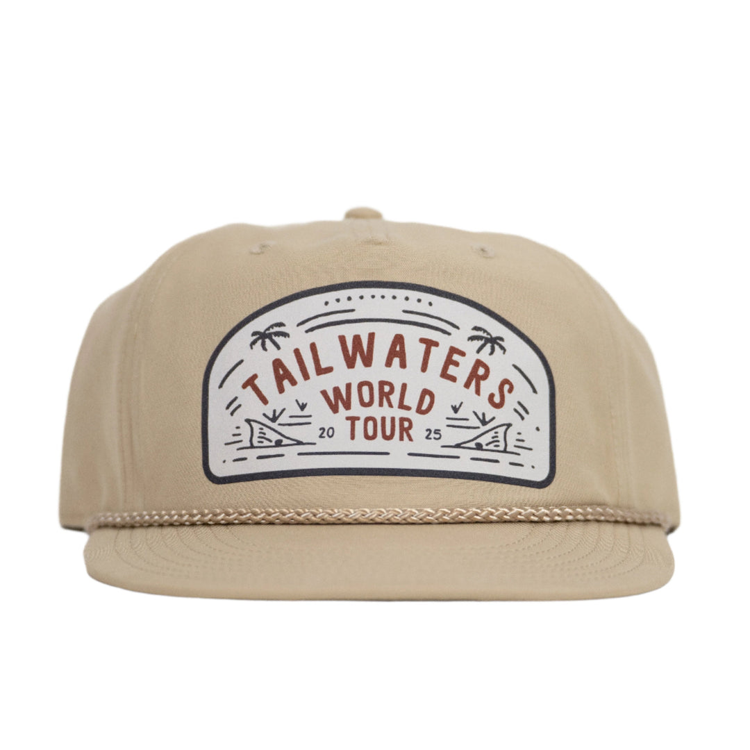 Tailwaters Fly Fishing World Tour Patch Hat, World Tour, view 4