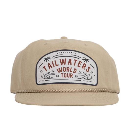 Tailwaters Fly Fishing World Tour Patch Hat, World Tour, view 4