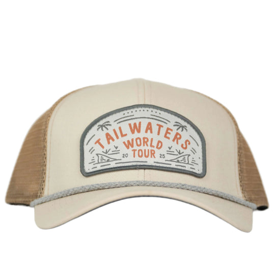 Tailwaters Fly Fishing World Tour Patch Hat, World Tour