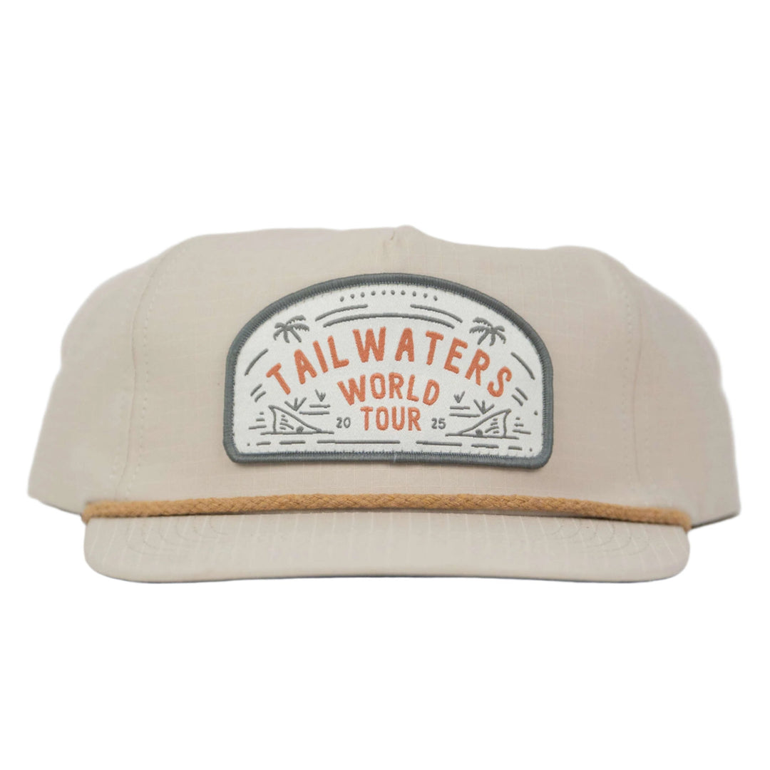 Tailwaters Fly Fishing World Tour Patch Hat, World Tour, view 3