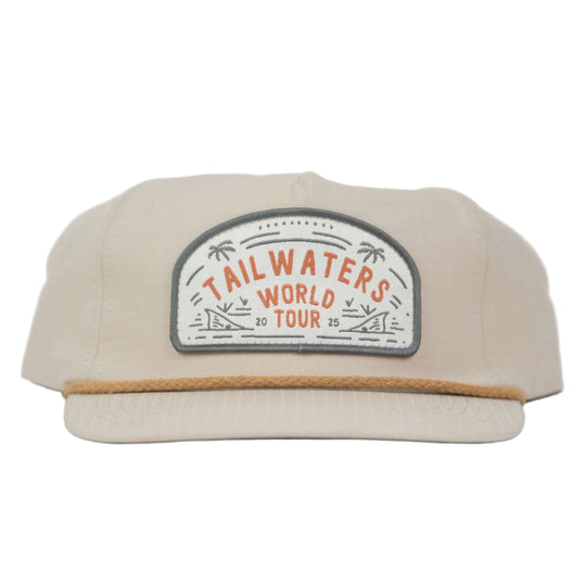 Tailwaters Fly Fishing World Tour Patch Hat, World Tour, view 3