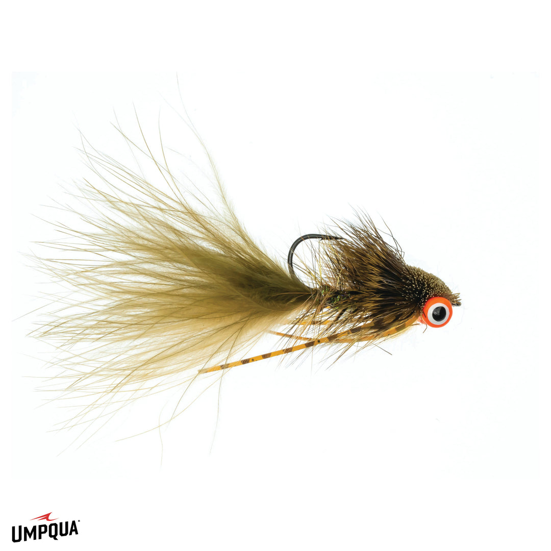 Tailwaters Flies Slider Bugger, Olive/Ginger