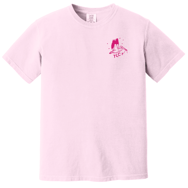Tailwaters Fly Fishing TLC Pelican T-Shirt, Blossom, front view