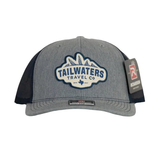 Tailwaters Fly Fishing Travel Logo Patch Hat, view 3