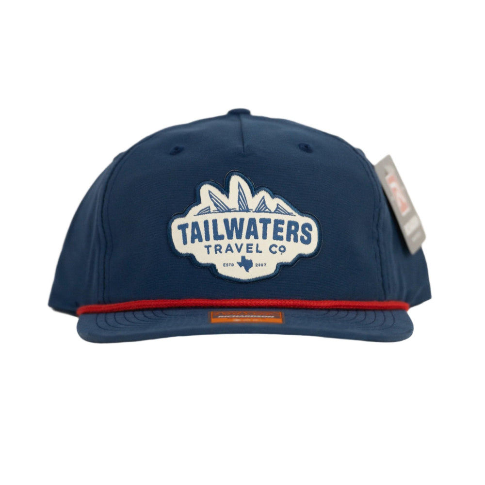 Tailwaters Fly Fishing Travel Logo Patch Hat, view 2