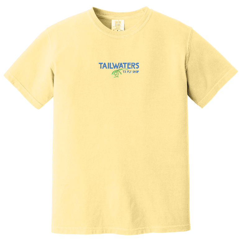 Tailwaters Fly Fishing Island Life T-Shirt, Butter