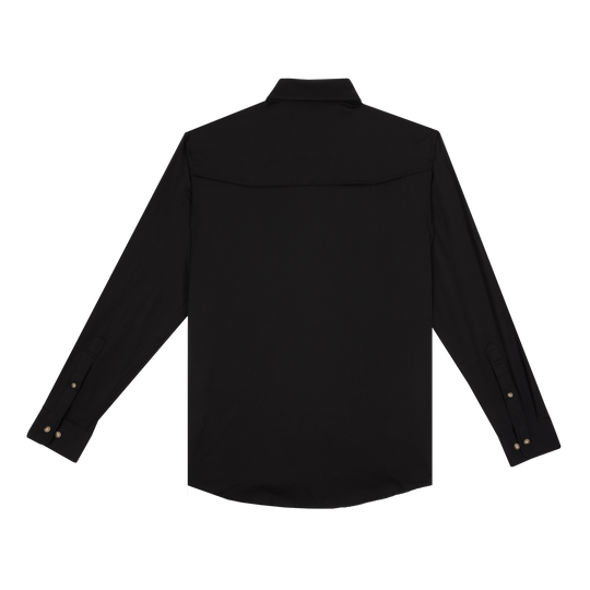 Poncho The Black Smoke Long Sleeve Shirt, back view