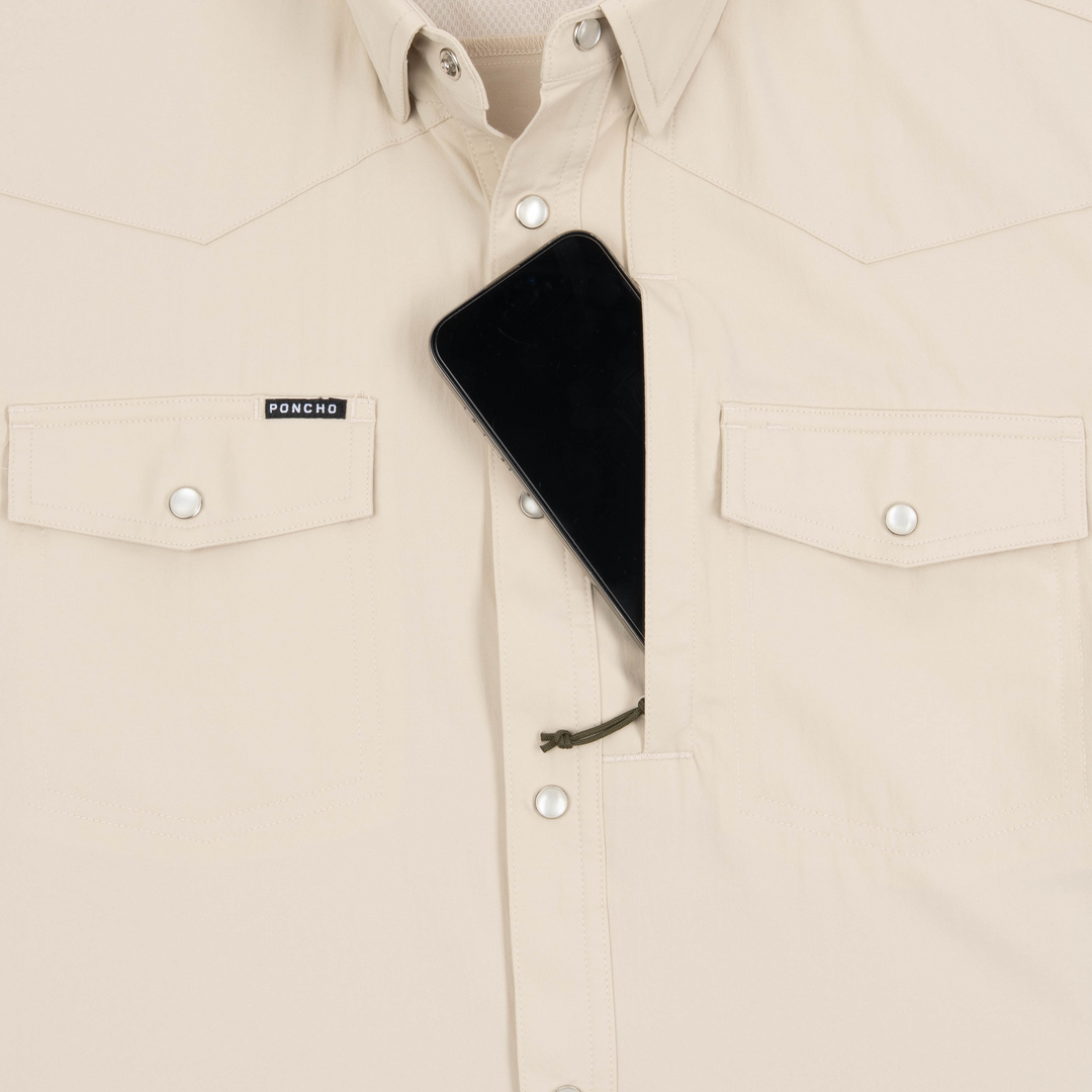 Poncho The Big Bend Long Sleeve Shirt, detail, view 3