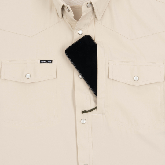Poncho The Big Bend Long Sleeve Shirt, detail, view 3