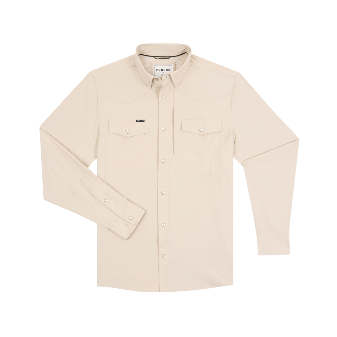 Poncho The Big Bend Long Sleeve Shirt, front view