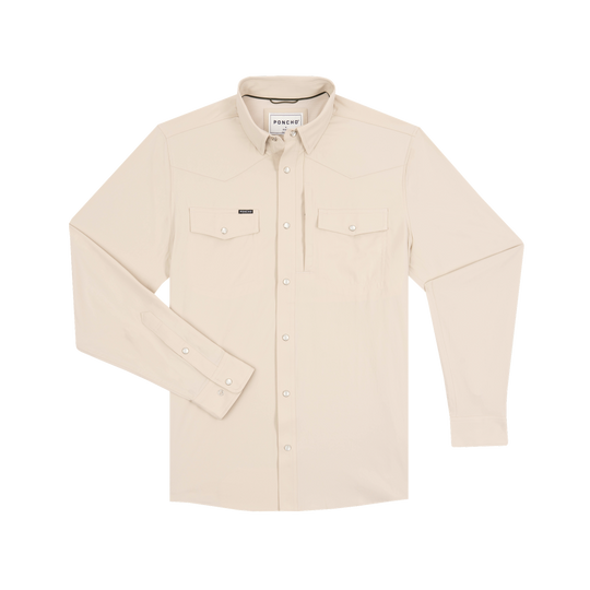 Poncho The Big Bend Long Sleeve Shirt, front view