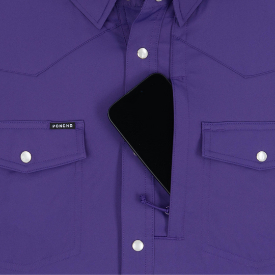 Poncho The Billy Bob Short Sleeve Shirt, detail, view 3
