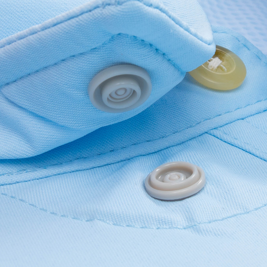 Poncho Blue Steel Short Sleeve Shirt, detail, view 2