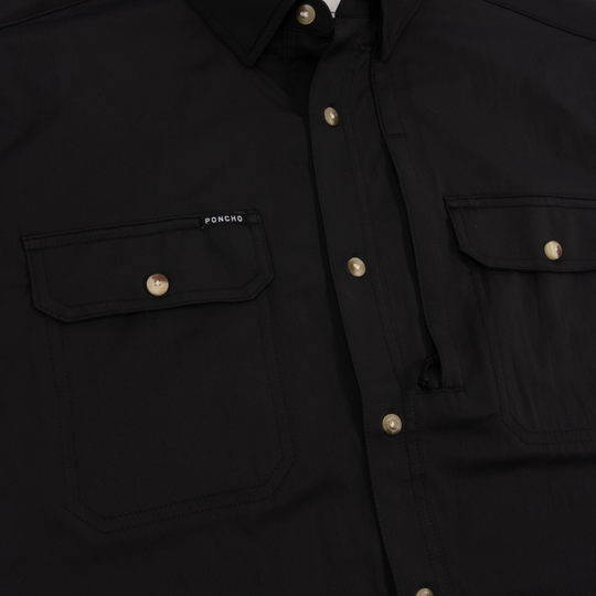 Poncho The Black Smoke Long Sleeve Shirt, view 3