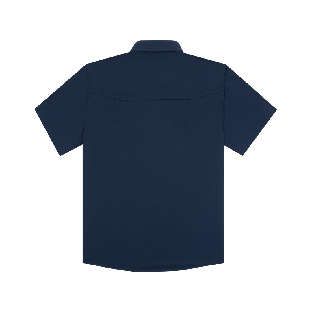 Poncho The Captain Short Sleeve Shirt, back view