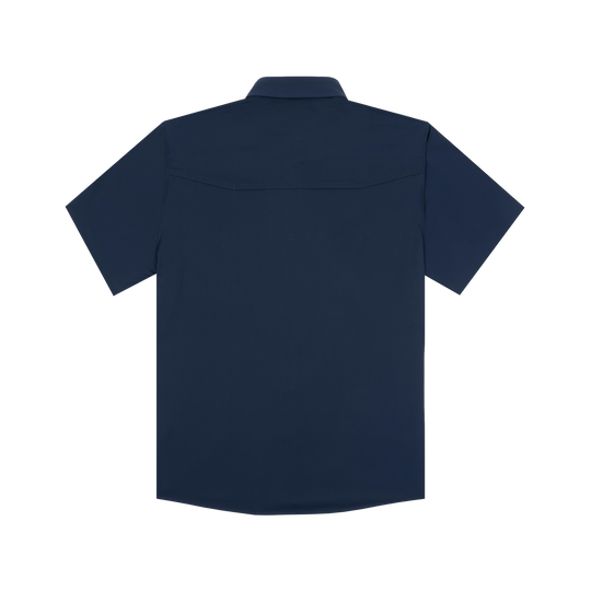 Poncho The Captain Short Sleeve Shirt, back view