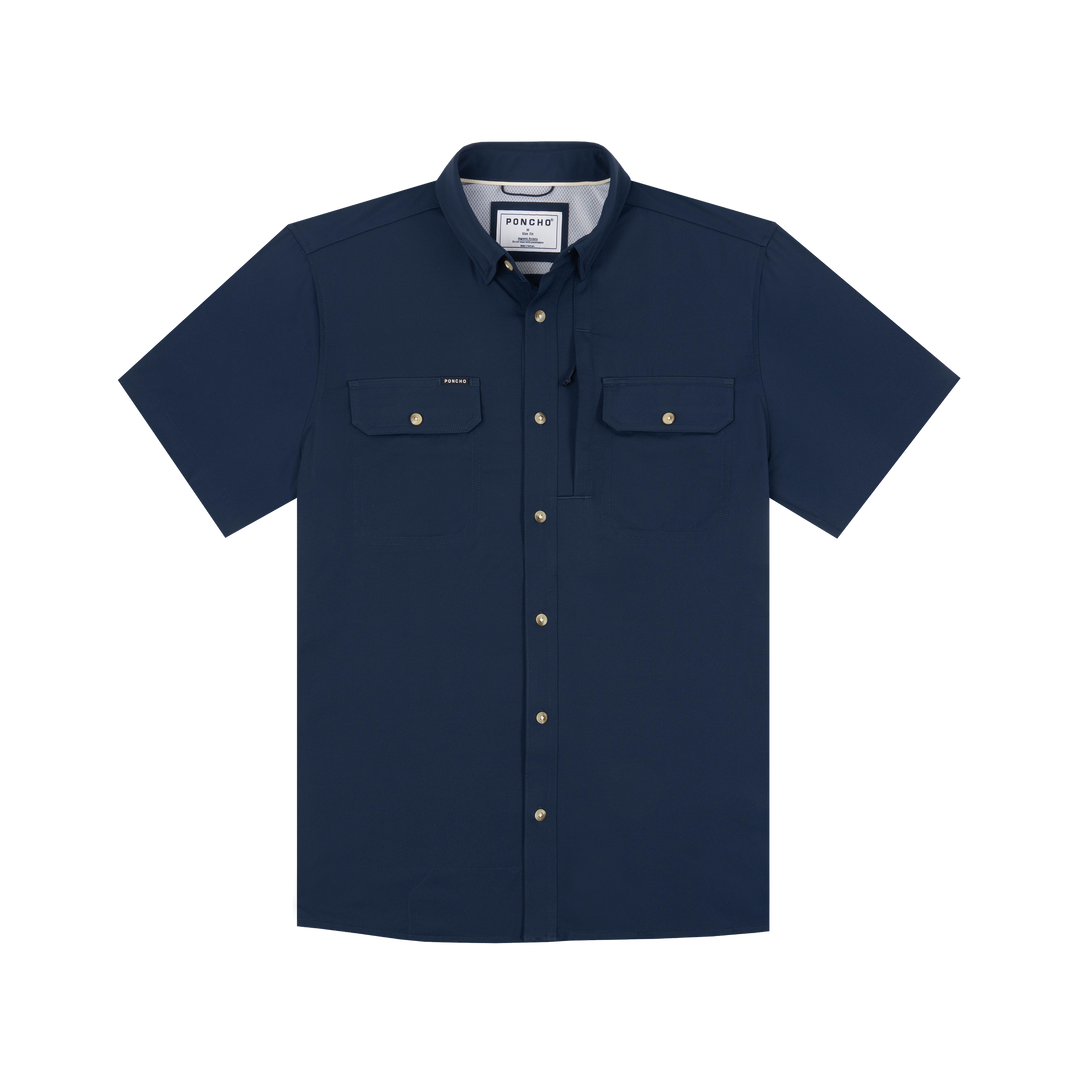 Poncho The Captain Short Sleeve Shirt, front view