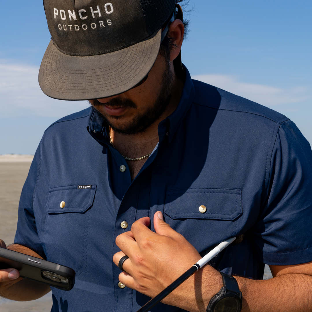 Poncho The Captain Short Sleeve Shirt, worn, view 2