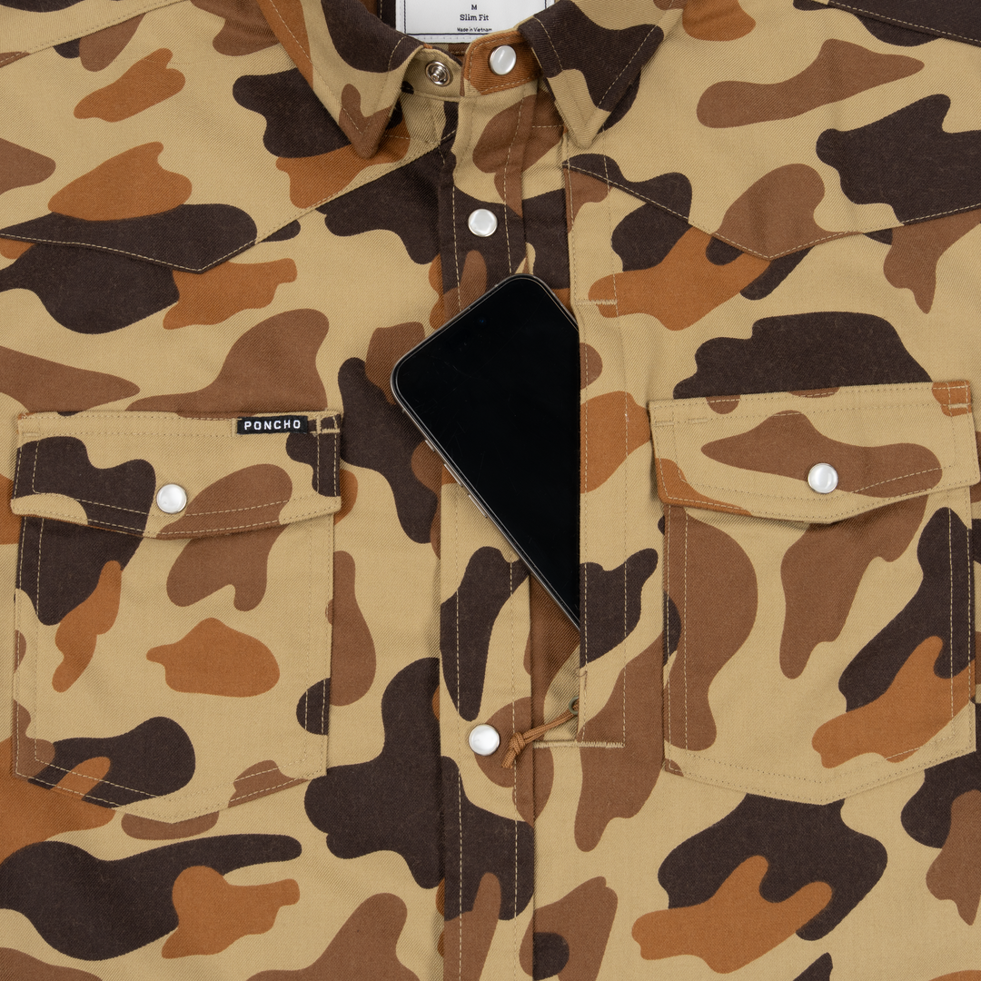 Poncho The Delta Cowboy Long Sleeve Shirt, detail, view 3