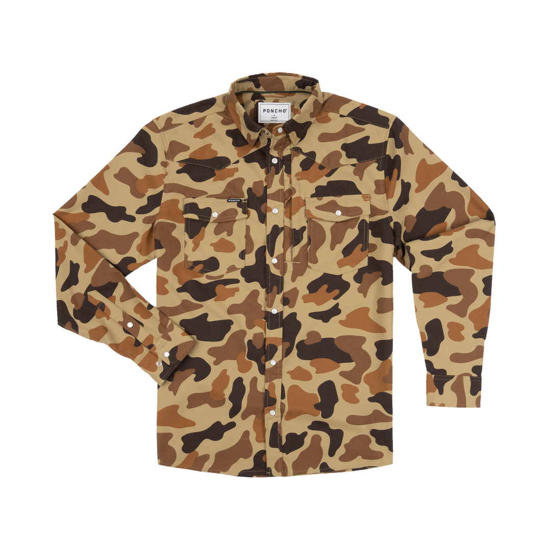 Poncho The Delta Cowboy Long Sleeve Shirt, front view