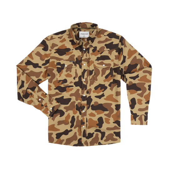Poncho The Delta Cowboy Long Sleeve Shirt, front view