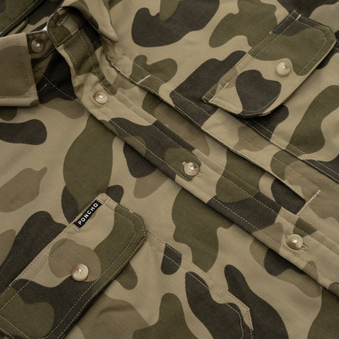 Poncho The Duck Blind Muck Long Sleeve Shirt, view 3