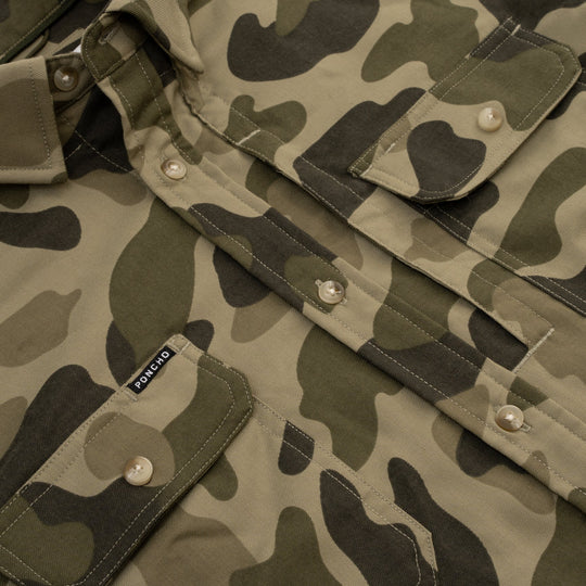 Poncho The Duck Blind Muck Long Sleeve Shirt, view 3