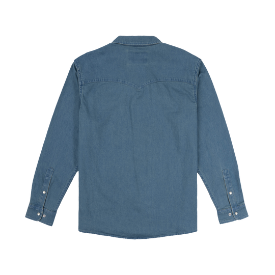 Poncho The Fort Davis Long Sleeve Shirt, back view