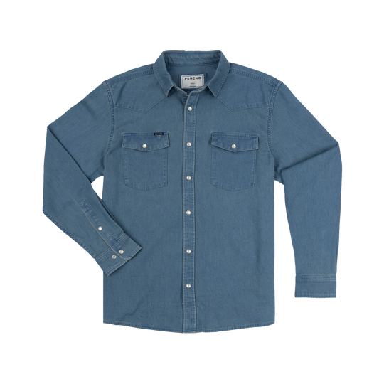 Poncho The Fort Davis Long Sleeve Shirt, front view